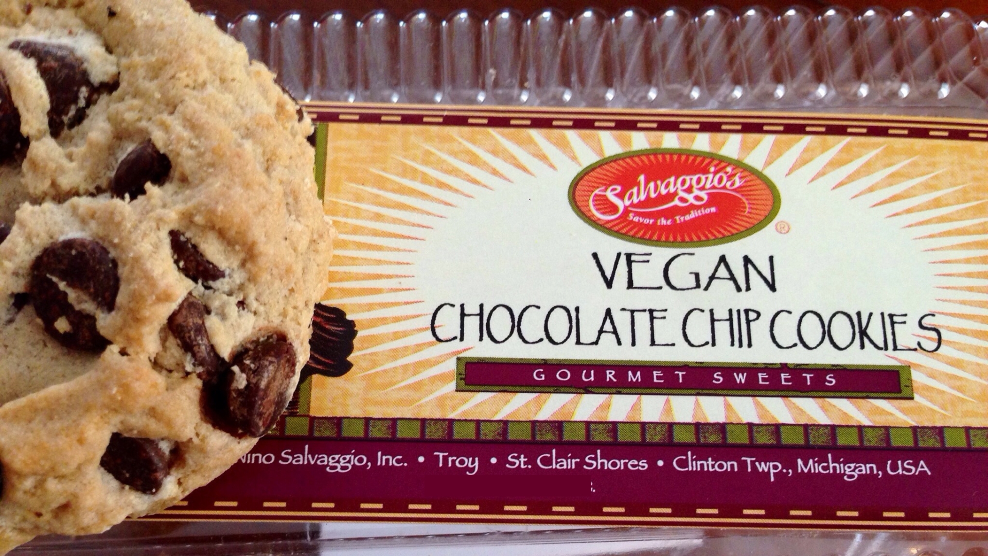 Salvaggio's Vegan Chocolate Chip Cookies